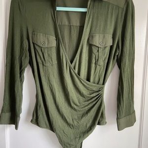 BEBE Sexy body suit top fitted material
